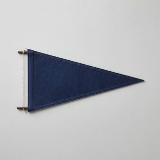 Summer Navy Screen-Printed Felt Pennant